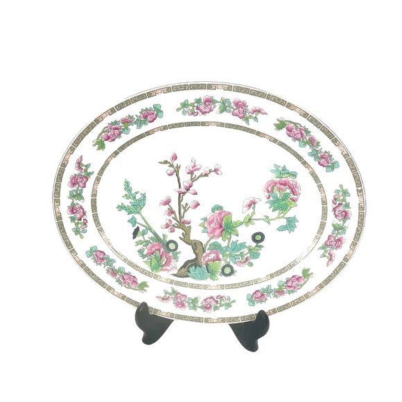 Antique John Maddock Sons Royal Vitreous China Oval Platter Indian Tree - Picture 1 of 8
